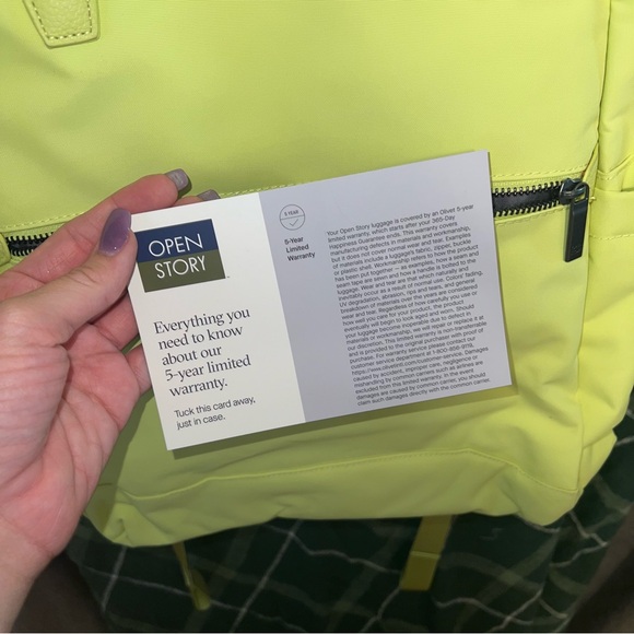 Lime Yellow/Green Open Story Travel Bag - Picture 3 of 9